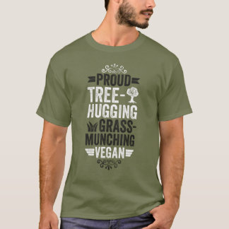 T-shirt Un végétalien accroché aux arbres