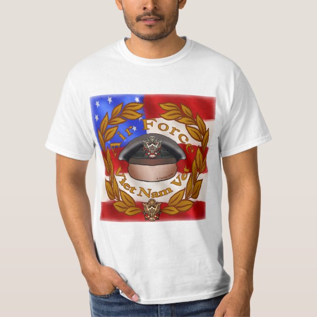 T-shirt Un vétéran de l'armée de l'air (Devant)
