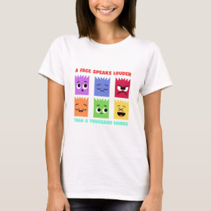 T-shirt Un visage parle plus fort