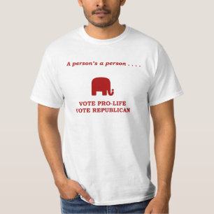 T-shirt Un vote de la personne d'une personne contre