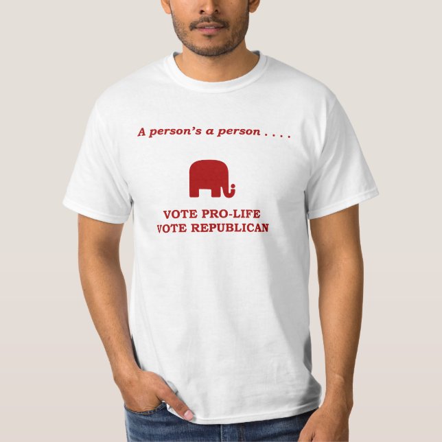 T-shirt Un vote de la personne d'une personne contre (Devant)