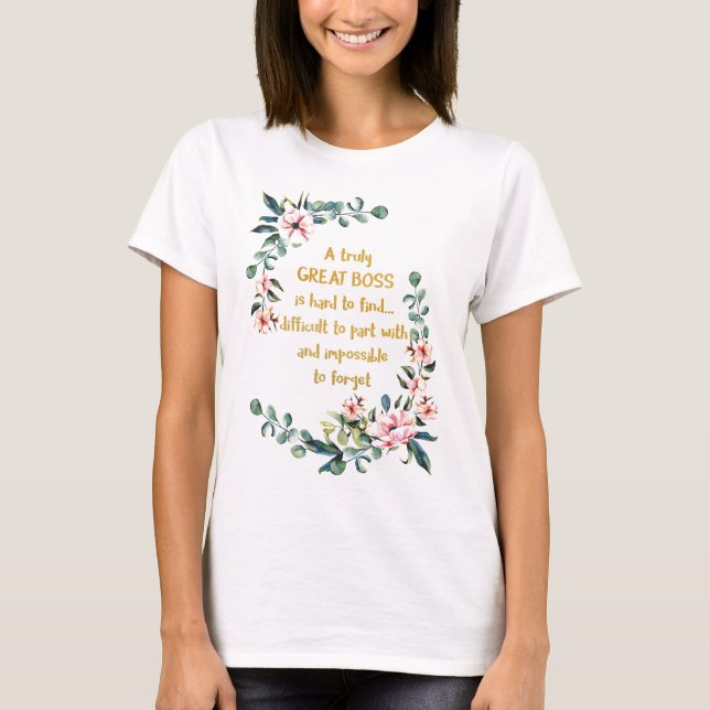 T-shirt Un vrai grand patron Appréciation Cadeau Boss Merc (Devant)