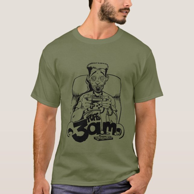 T-shirt Un vrai joueur ne dort jamais (Devant)