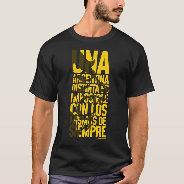 T-shirt Una Argentina Distinta Javier Milei Remera (Devant)