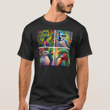 Una diseño con 4 aves