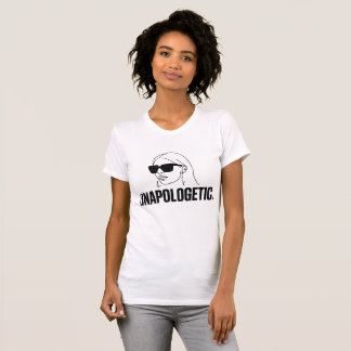 T-shirt Unapologetic – Bold Face Line Art Cropped Tee