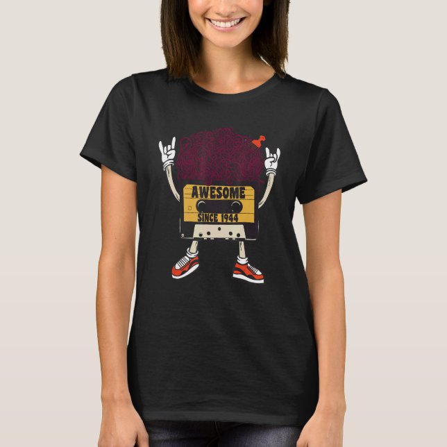 T-shirt Unapologetically black awesome since 1944 african  (Devant)