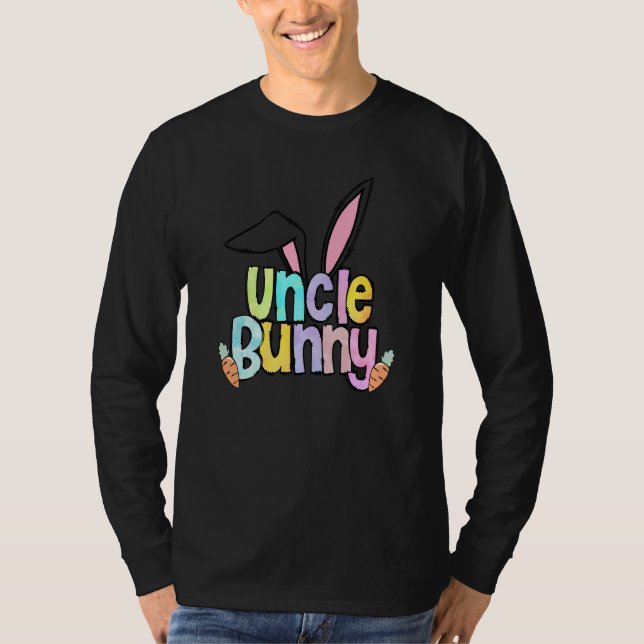 T-shirt Uncle Bunny One Hoppy Uncle Uncle Easter 2023 (Devant)