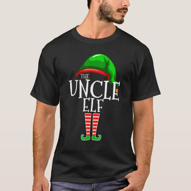 T-shirt Uncle Elf   Family Matching Group Christmas   Cost (Devant)