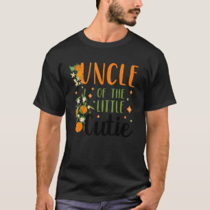 T-shirt Uncle Little Cutie Baby shower Orange 1er annivers