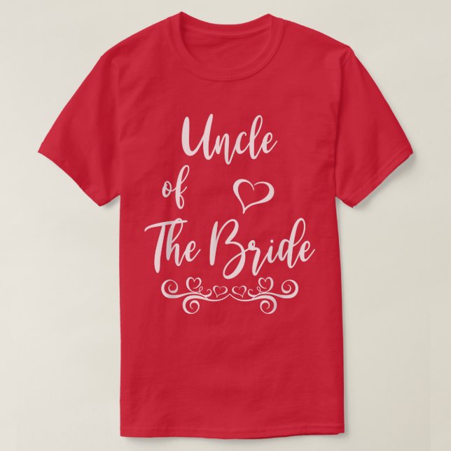 T-shirt Uncle of Bride & Groom Wedding Matching  (Design devant)