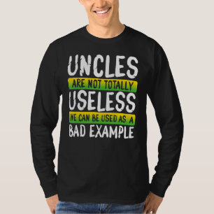 T-shirt Uncles Mauvais exemples Drôle Conception d'oncle