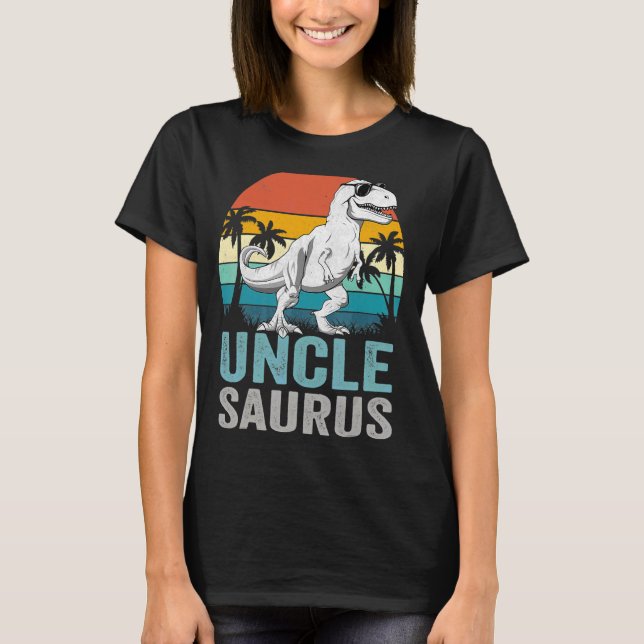 T-shirt Unclesaurus Rex Dinosaur Uncle Saurus Family Match (Devant)