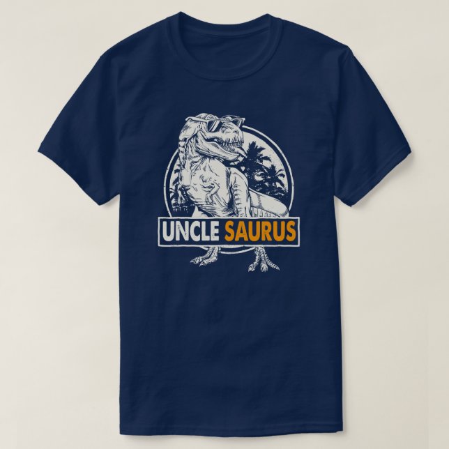 T-shirt Unclesaurus T rex Dinosaure Hommes Oncle Saurus (Design devant)