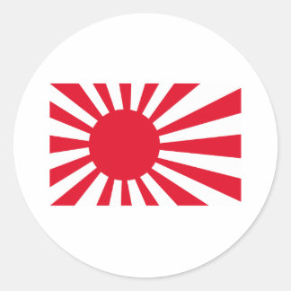 T - Shirt und Bekleidung der japanischen Marine Runder Aufkleber
