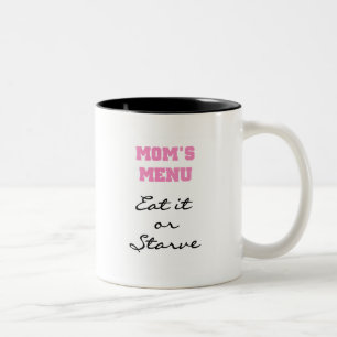 T - Shirt und Geschenke auf der Speisekarte der Ma Zweifarbige Tasse