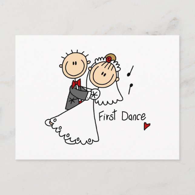 T - Shirt und Geschenke der Braut- und Groom First Postkarte (Vorderseite)
