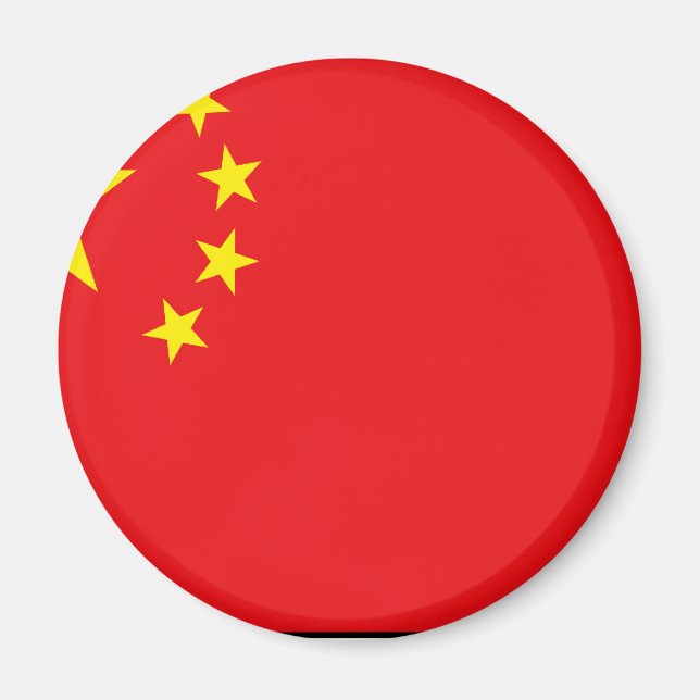 T - Shirt und Geschenke der chinesischen Flagge Magnet (Vorne)