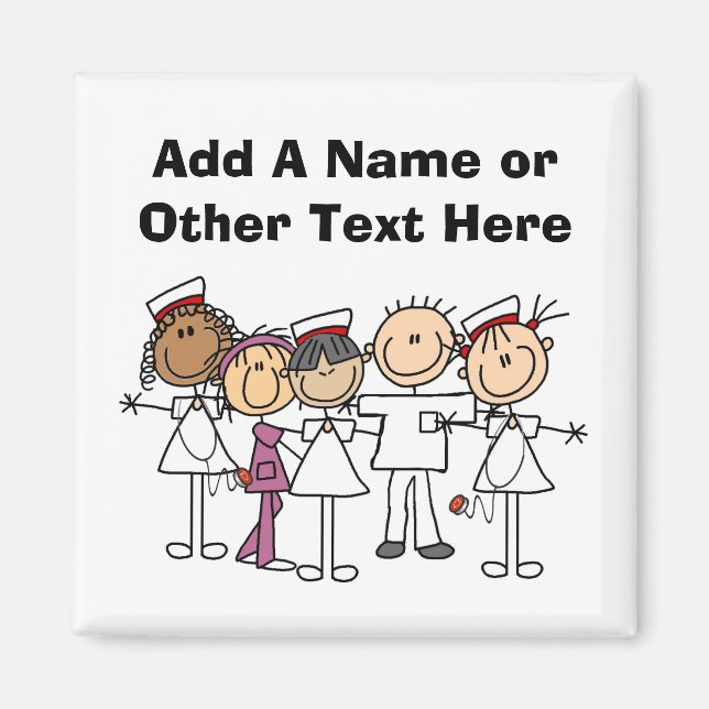 T - Shirt und Geschenke der Krankenwoche Magnet (Vorne)