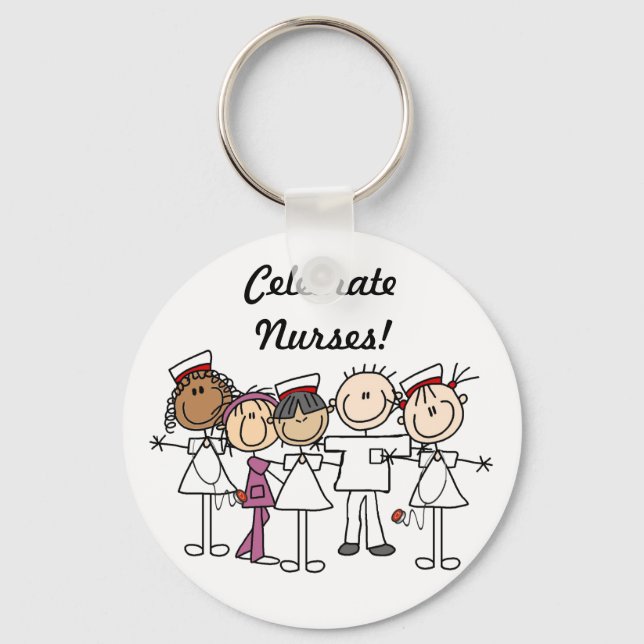 T - Shirt und Geschenke der Krankenwoche Schlüsselanhänger (Vorderseite)