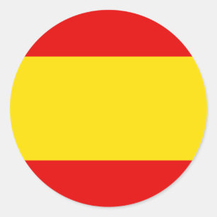T - Shirt und Geschenke der spanischen Flagge Runder Aufkleber