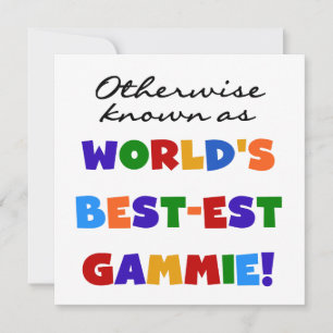 T - Shirt und Geschenke der weltbesten Gammie