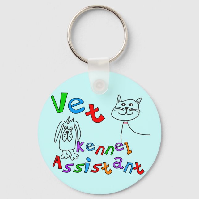 T - Shirt und Geschenke des Assistenten für Tierär Schlüsselanhänger (Vorderseite)