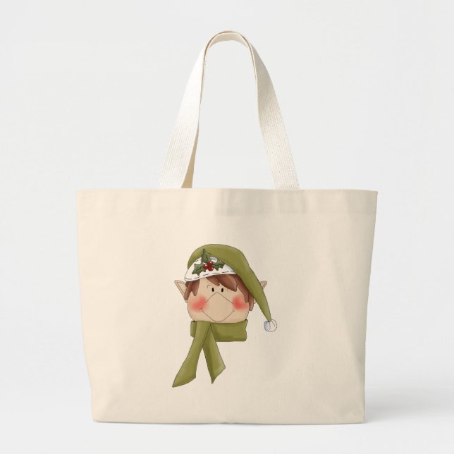 T - Shirt und Geschenke für den Urlaub am Elf Jumbo Stoffbeutel (Vorne)
