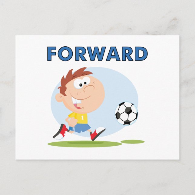 T - Shirt und Geschenke für Fußball Postkarte (Vorderseite)