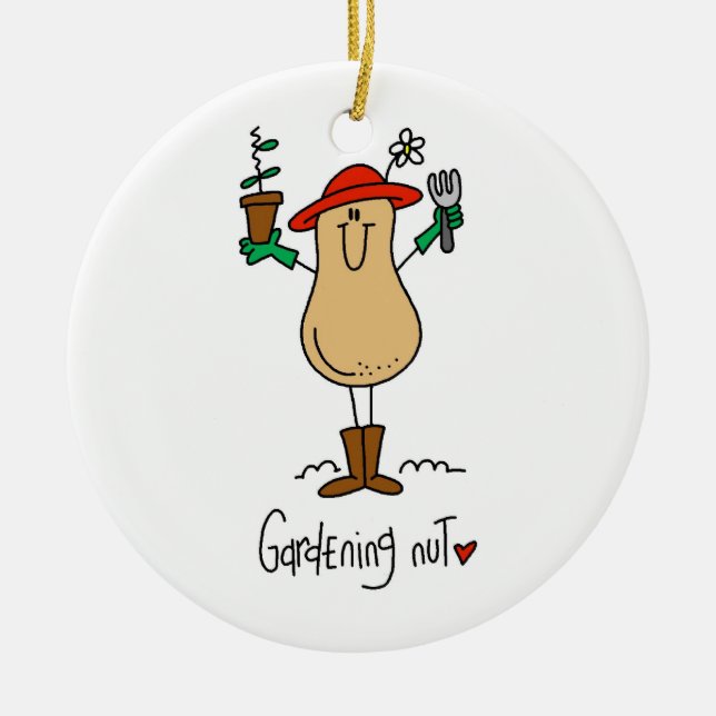 T - Shirt und Geschenke für Gartenmantel Keramikornament (Vorne)