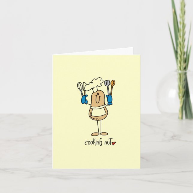 T - Shirt und Geschenke für Kochen Karte (Vorderseite)