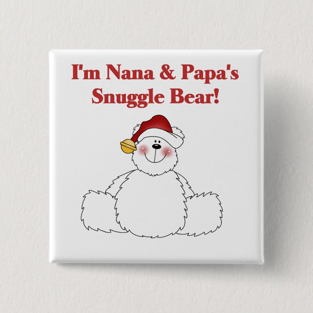 T - Shirt und Geschenke für Nana und Papa Button (Vorderseite)