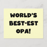 T - Shirt und Geschenke für Opa Black Text weltwei