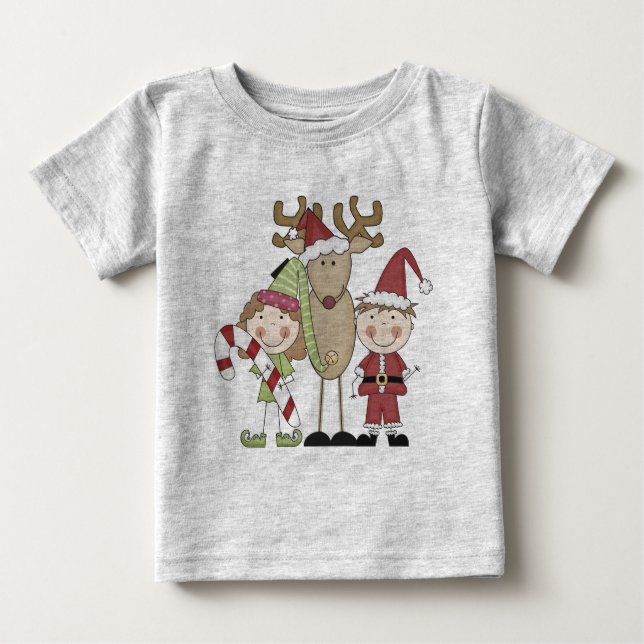 T - Shirt und Geschenke für Rentiere und Elfen (Vorderseite)