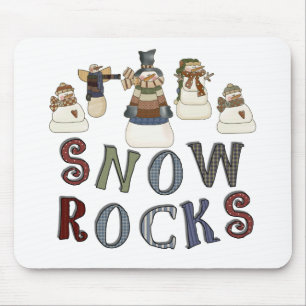 T - Shirt und Geschenke für Schneegesteine Mousepad