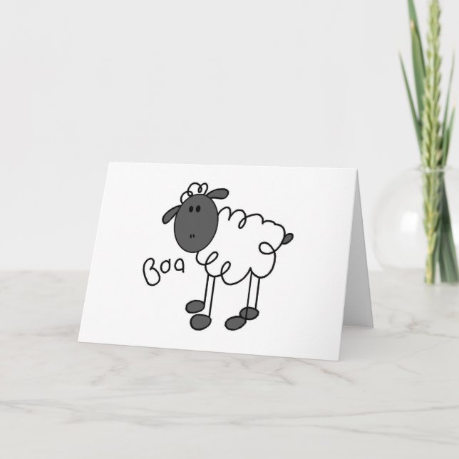 T - Shirt und Geschenke für Strichmännchen Karte (Vorderseite)