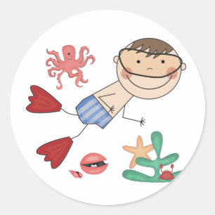 T - Shirt und Geschenke Runder Aufkleber