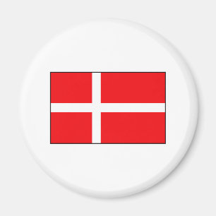 T - Shirt und Geschenke unter dänischer Flagge Magnet