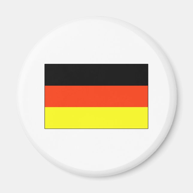 T - Shirt und Geschenke unter deutscher Flagge Magnet (Vorne)