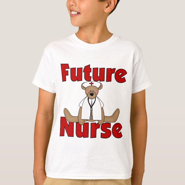 T - Shirt und Geschenke von Bear Future Nurse (Vorderseite)