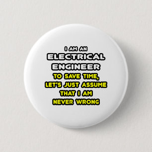 T - Shirt und Geschenke von Elektroingenieuren Button
