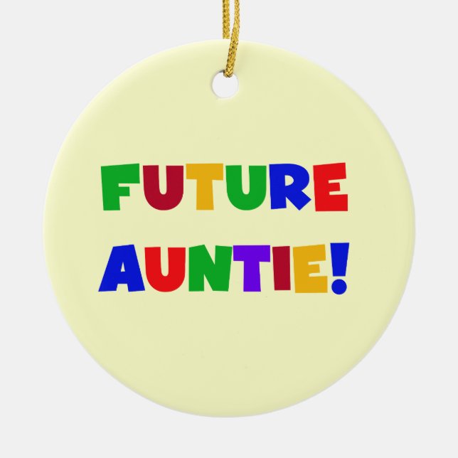 T - Shirt und Geschenke von Future Tantys Primärfa Keramik Ornament (Vorne)