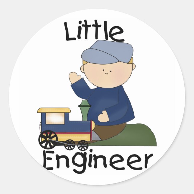 T - Shirt und Geschenke von Ingenieuren Runder Aufkleber (Vorderseite)