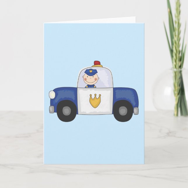 T - Shirt und Geschenke von Police Cruiser Karte (Vorderseite)