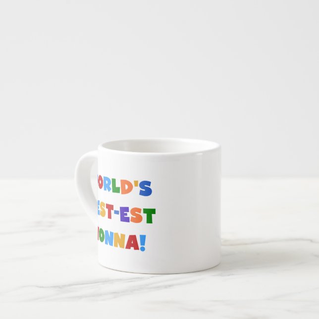 T - Shirt und Geschenke zu den schönsten Nonna-Bri Espressotasse (Vorderseite Links)