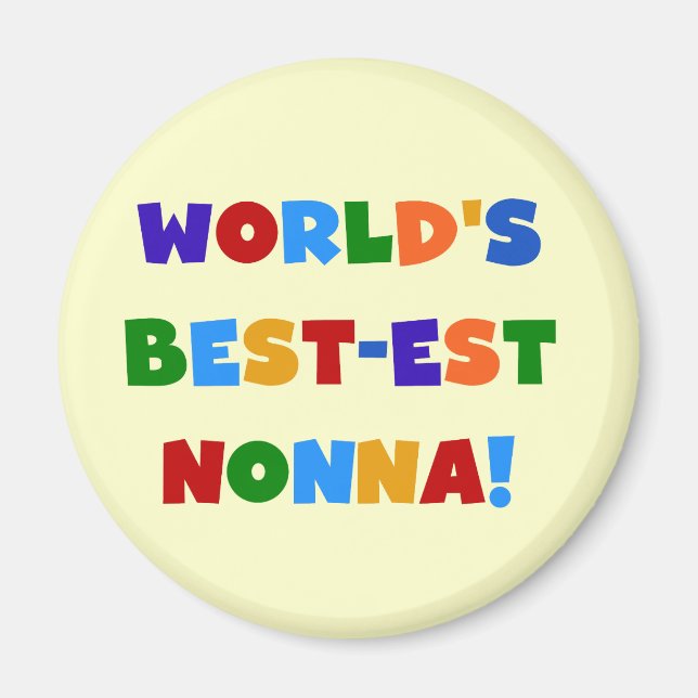 T - Shirt und Geschenke zu den schönsten Nonna-Bri Magnet (Vorne)