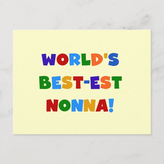T - Shirt und Geschenke zu den schönsten Nonna-Bri Postkarte (Vorderseite)