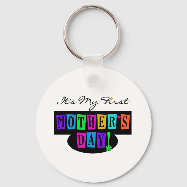 T - Shirt und Geschenke zum ersten Muttertag in he Schlüsselanhänger (Front)