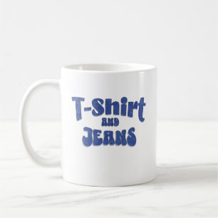 T - Shirt und Jeans Kaffeetasse