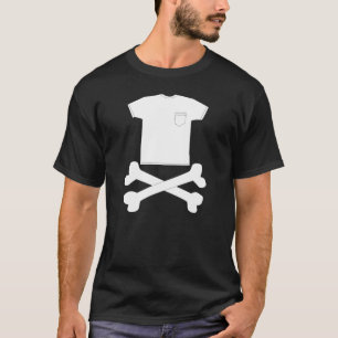 T - Shirt- und Kreuzknochen T-Shirt